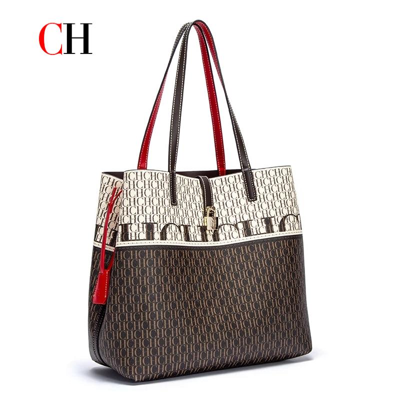 Women Bags Branded - CH レディースハンドバッグ大容量ショルダーバッグレディースハンドバッグ高級ブランド 2026 新多機能ファッションデザインクラシックレトロ