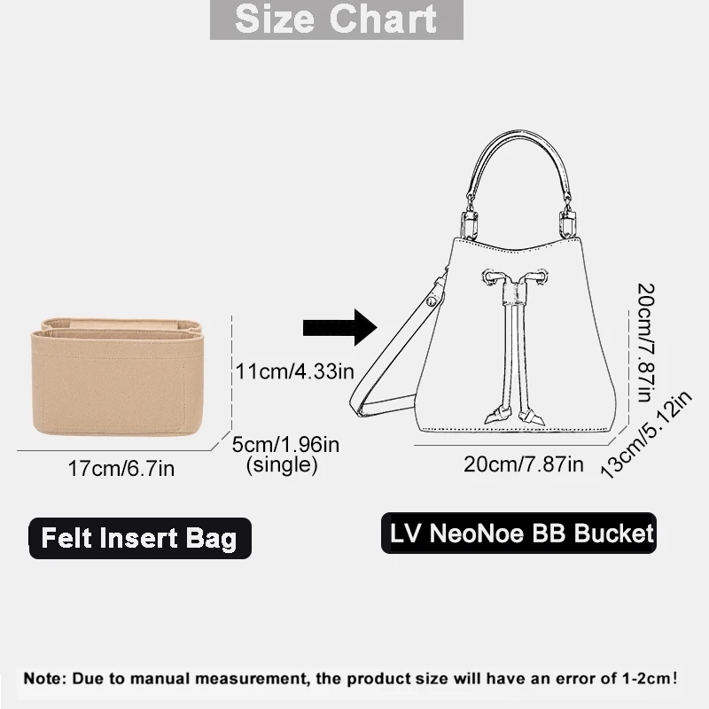 LV ネオネオ BB バケット型バッグ用、フェルト製インナー - Women'S Bags Handbags のレビューと価格