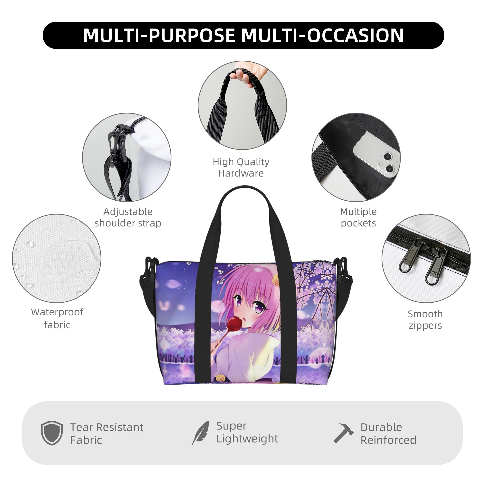 カスタムデザインの「Momo Belia Deviluke  - Women Bags Ru のレビューと価格