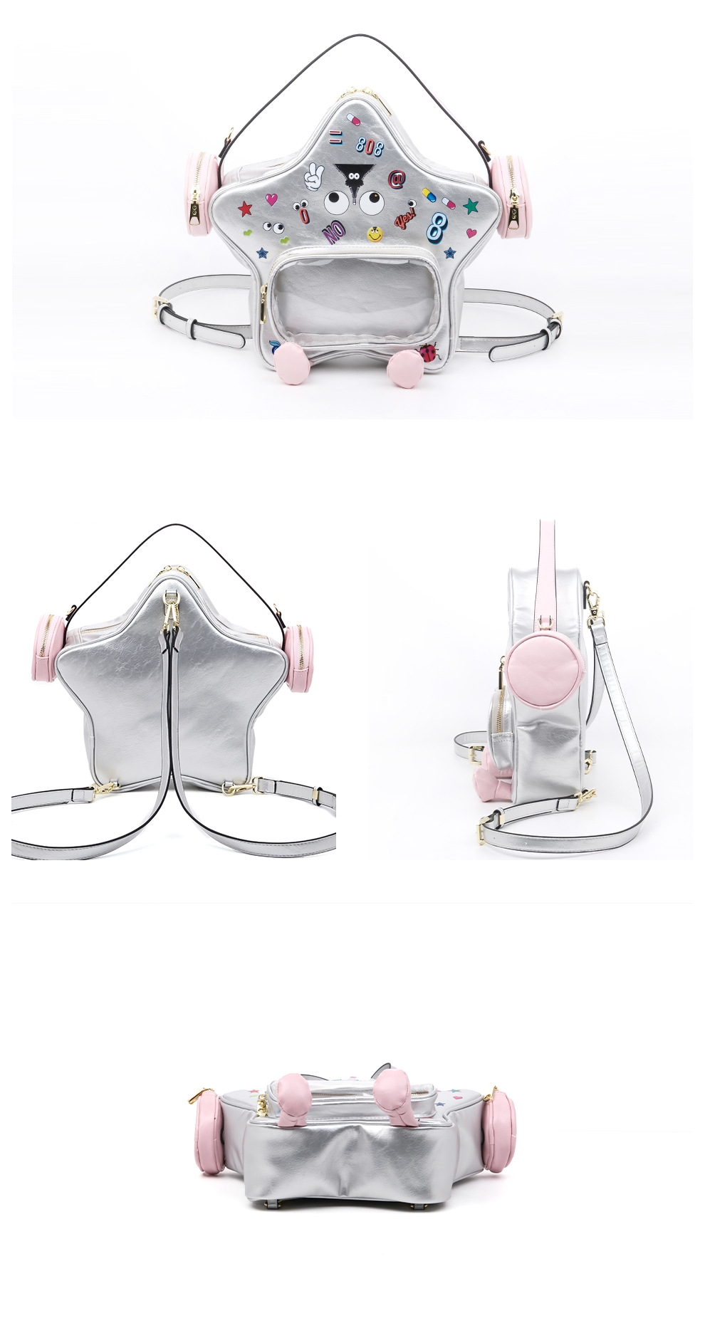 EYE THEMEブランド。大学生向け、男女兼用、プリント柄 - Women Bags Branded のレビューと価格