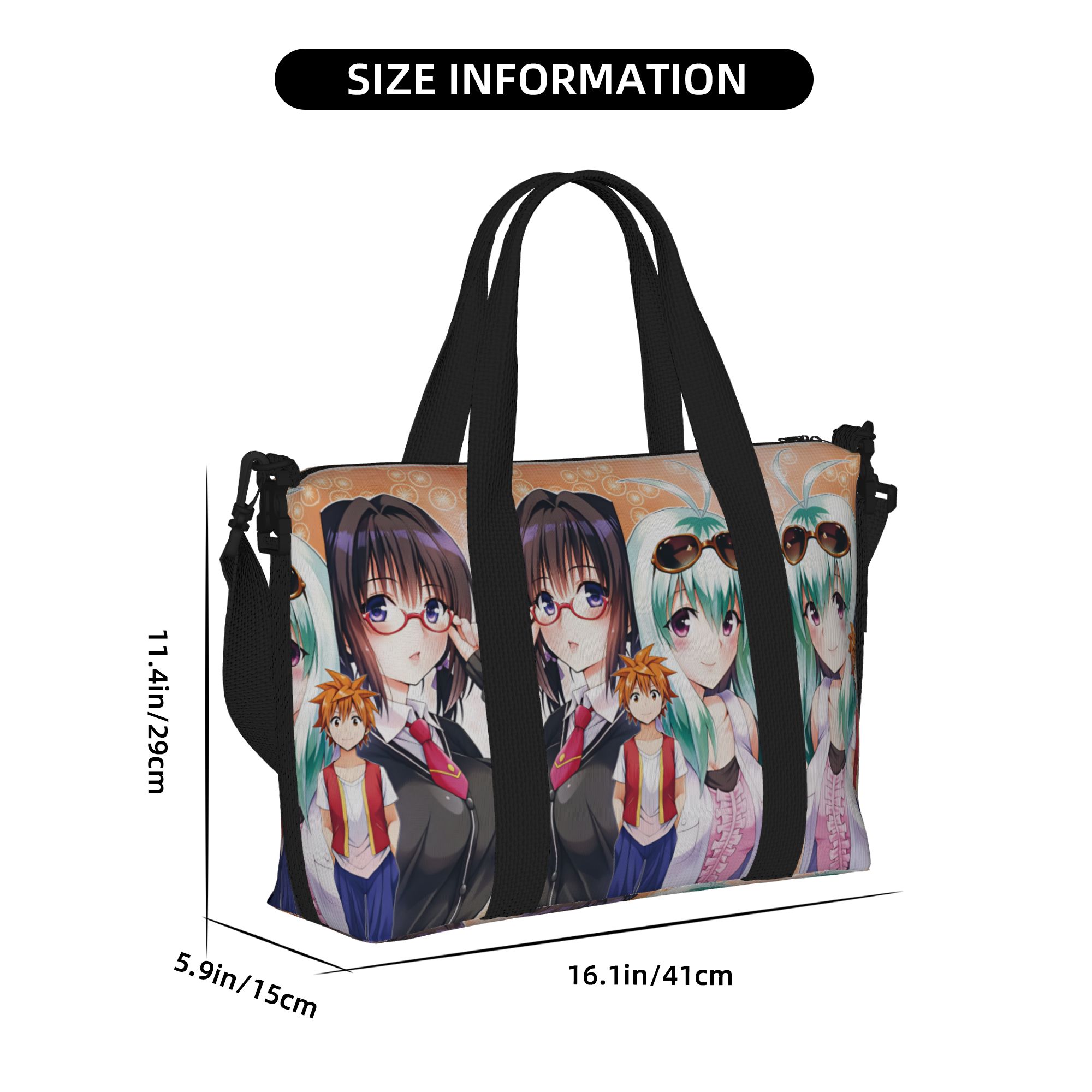 カスタムアニメT-To L-Love R-Ru ビーチトート - Women Bags Ru のレビューと価格